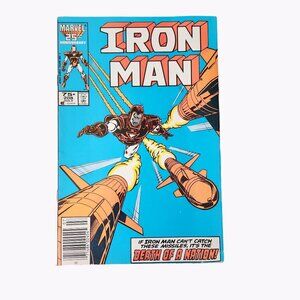 Marvel Iron Man #208 1986 Comic Book Collector Bagged Boarded